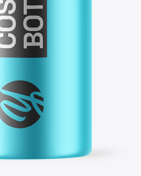 Matte Metallic Bottle Mockup