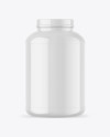 Glossy Protein Jar Mockup