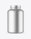 Matte Metallic Protein Jar Mockup