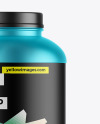 Matte Metallic Protein Jar Mockup