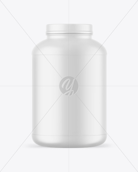 Matte Protein Jar Mockup