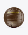 Vintage Leather Soccer Ball Mockup