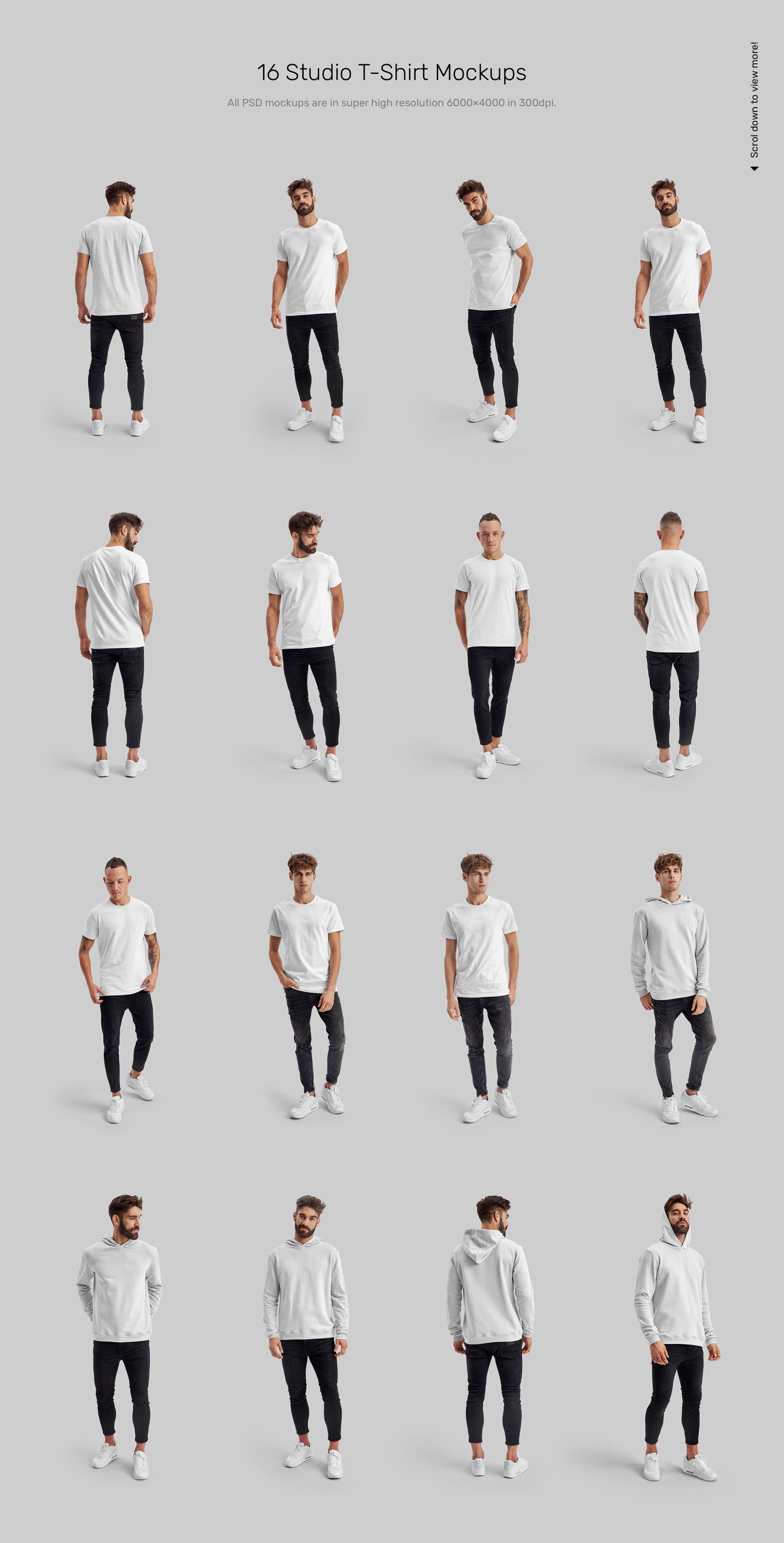 Studio T-Shirt Mockups + Hoodies Studio T-Shirt Mockups + Hoodies