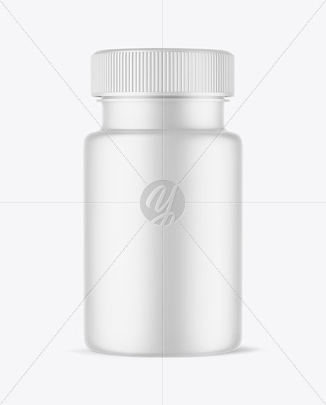 Matte Plastic Pills Bottle Mockup