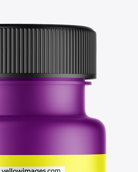 Matte Plastic Pills Bottle Mockup