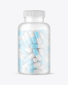 Frosted Pills Bottle Mockup