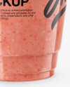 Raspberry, Strawberry & Apple Smoothie Cup with Straw Mockup