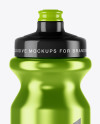 Metallic Sport Bottle Mockup