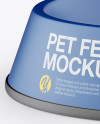 Matte Pet Feeding Bowl Mockup