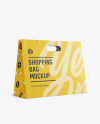 Paper Shopping Bag Mockup - Halfside View (Eye-Level Shot)