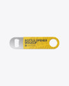Metallic Bottle Opener W/ Grip Mockup - Top View