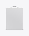 Carton Box with Handle Mockup - Top, Front, Back Views