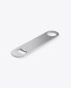 Metallic Bottle Opener Mcokup - Half Side View