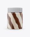 Glass Jar with Hazelnut Spread Mockup