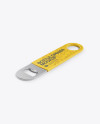 Metallic Bottle Opener W/ Grip Mcokup - Half Side View