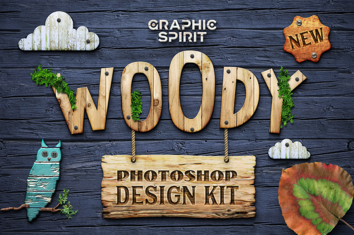 WOODY Photoshop Design Kit WOODY Photoshop Design Kit