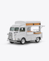 Citroen Hy Van Food Truck Mockup - Half Side View