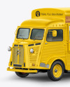 Citroen Hy Van Food Truck Mockup - Half Side View