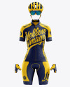 Women’s Full Cycling Kit mockup (Front View)