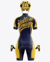 Women’s Full Cycling Kit mockup (Back View)