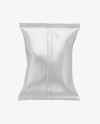 Matte Snack Package Mockup - Back View Matte Snack Package Mockup - Back View