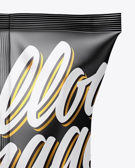 Matte Snack Package Mockup - Back View Matte Snack Package Mockup - Back View