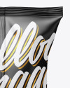 Matte Snack Package Mockup - Back View Matte Snack Package Mockup - Back View