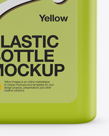 Plastic Bottle with Pump Mockup