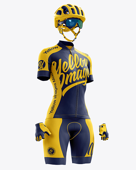 Women’s Full Cycling Kit mockup (Hero shot)