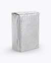 Glossy Kraft Paper Flour Bag Mockup - Half Side View