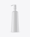 Matte Bottle With Pump Mockup