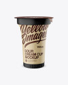 Matte Sour Cream Cup Mockup