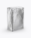 Metallic Flour Bag Mockup - Half Side View