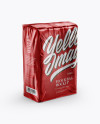 Metallic Flour Bag Mockup - Half Side View