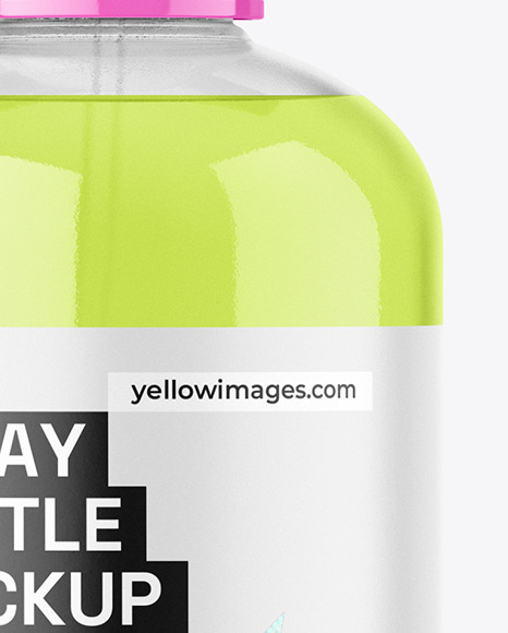 Clear Trigger Spray Bottle Mockup