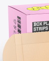 Glossy Box w/ Medical First AID Plasters Mockup