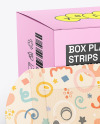 Glossy Box w/ Medical First AID Plasters Mockup