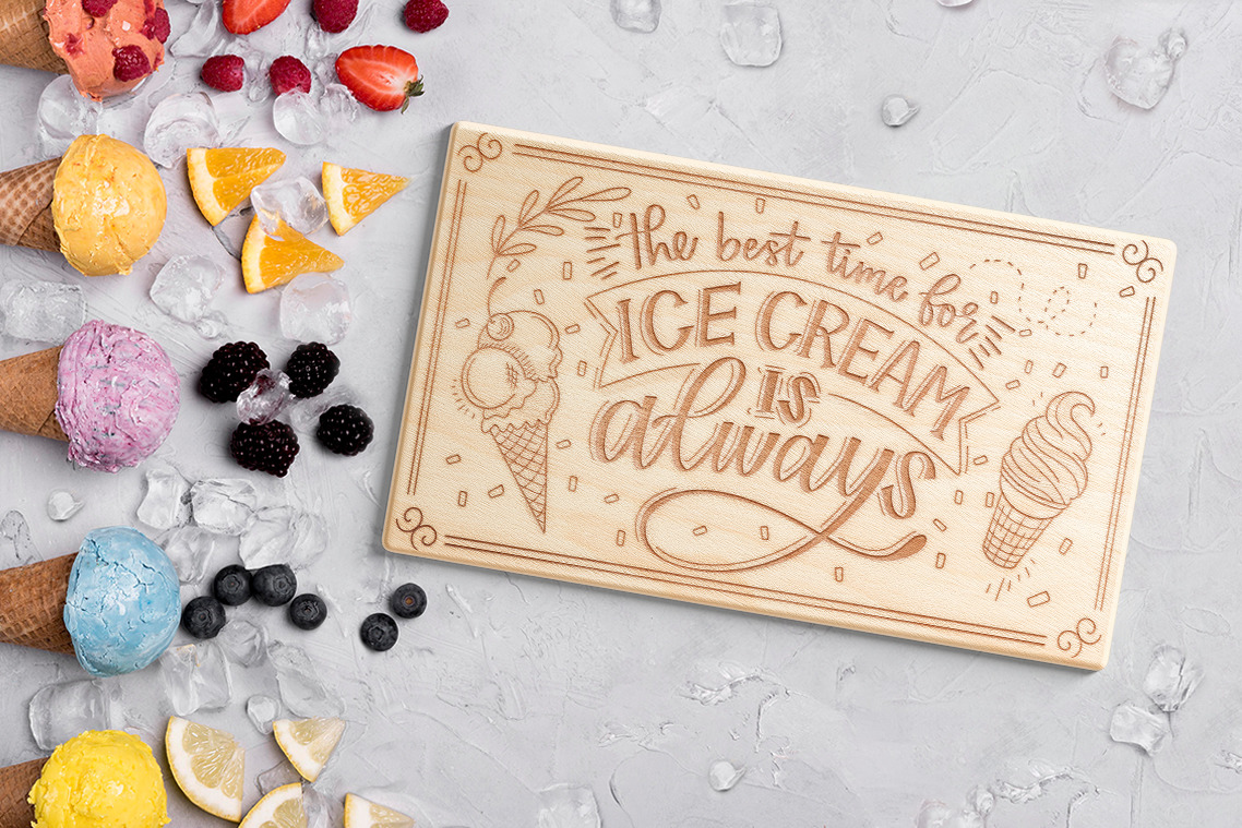 Engraved Wooden Board Mockups Engraved Wooden Board Mockups