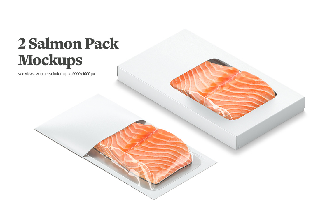 Salmon Pack Mockups Salmon Pack Mockups