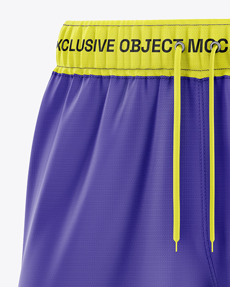 Football Shorts Mockup - Half Side View