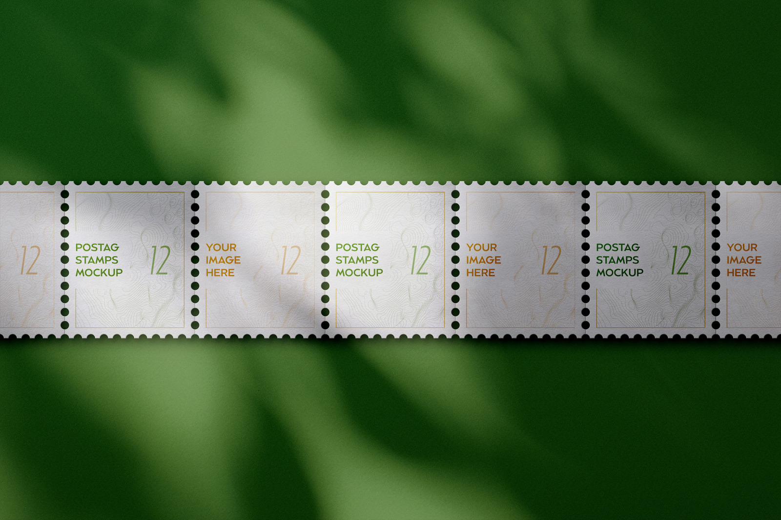 Postage Stamps Mockup