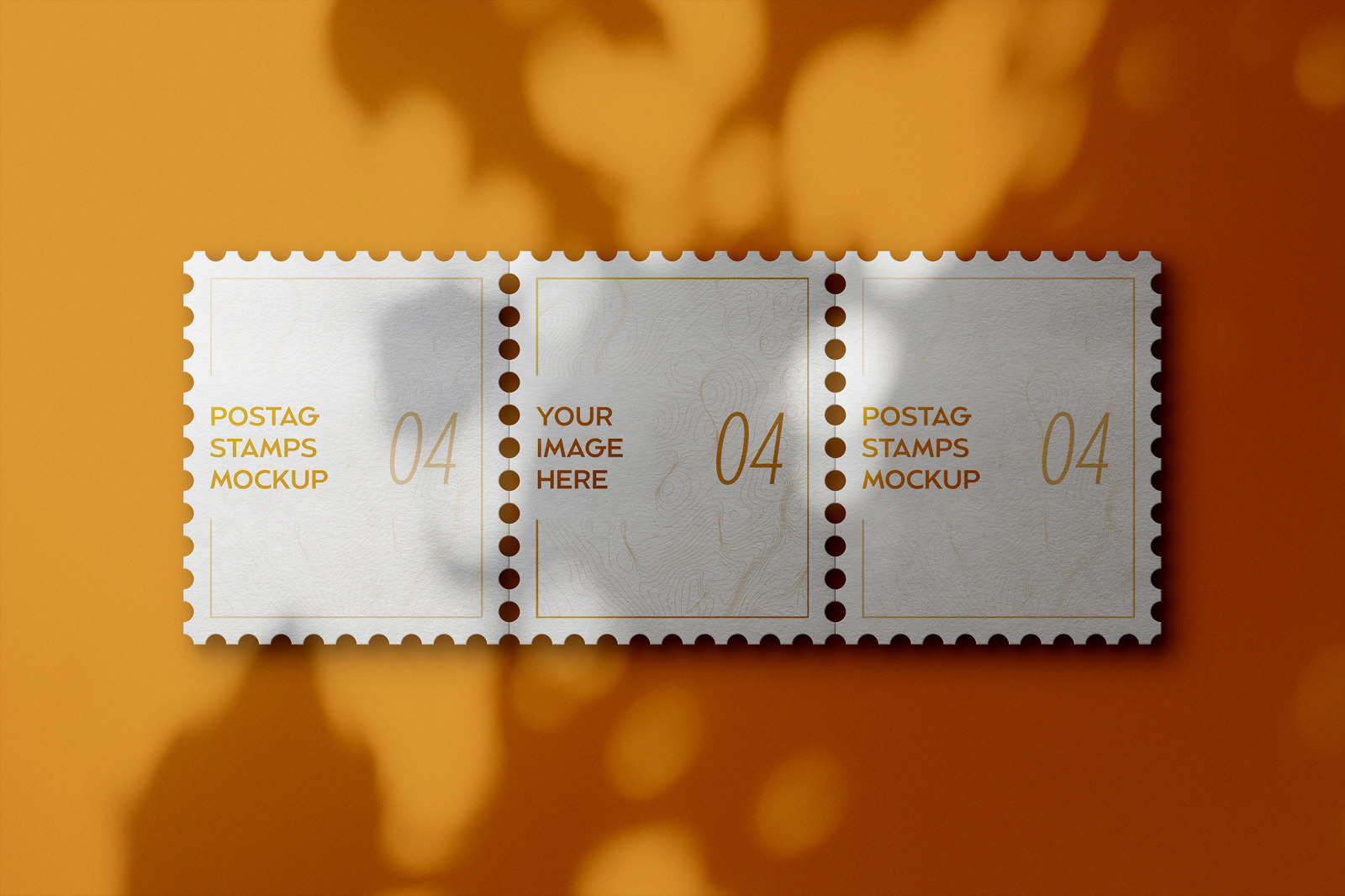 Postage Stamps Mockup