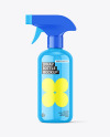 Glossy Trigger Spray Bottle Mockup