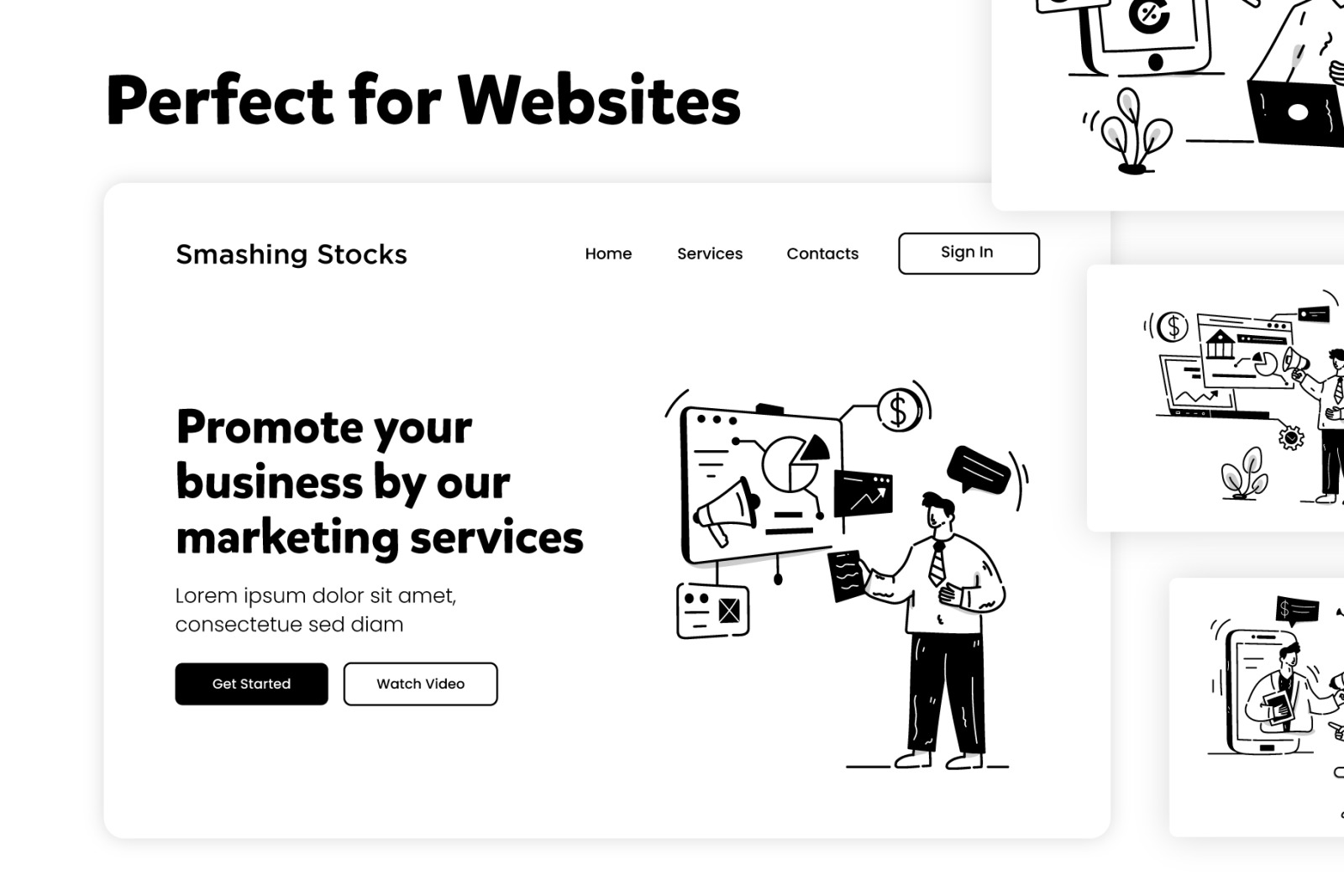 Digital Marketing Illustrations Digital Marketing Illustrations