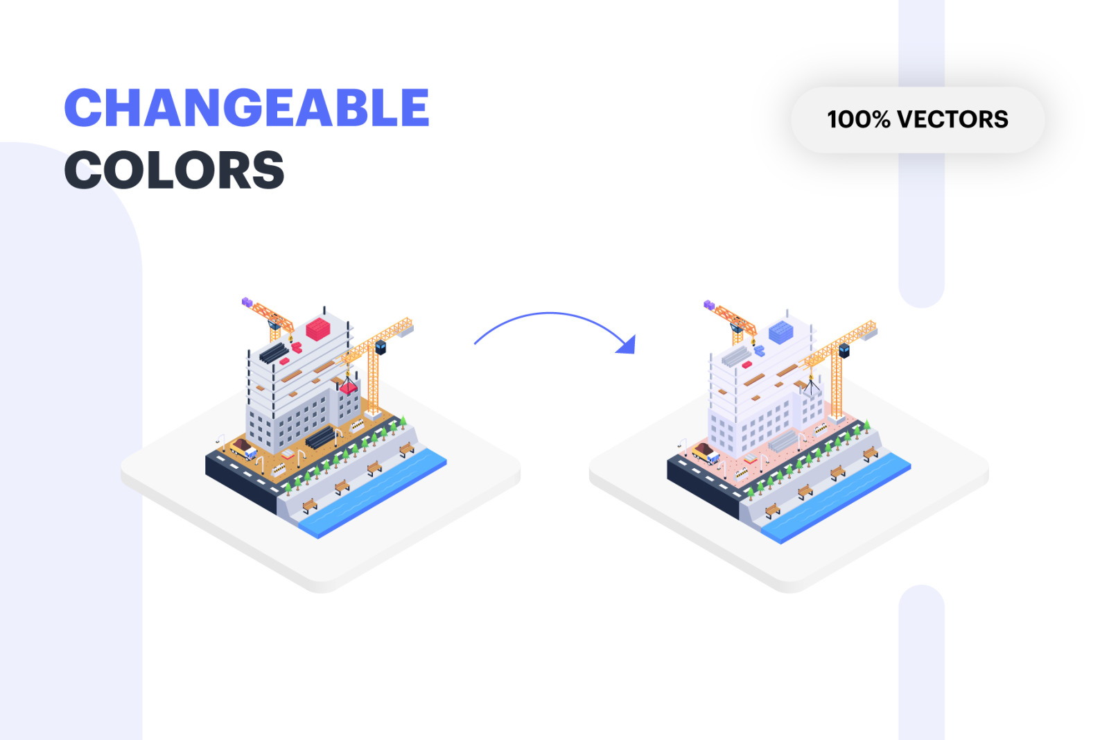 Isometric Construction Illustrations