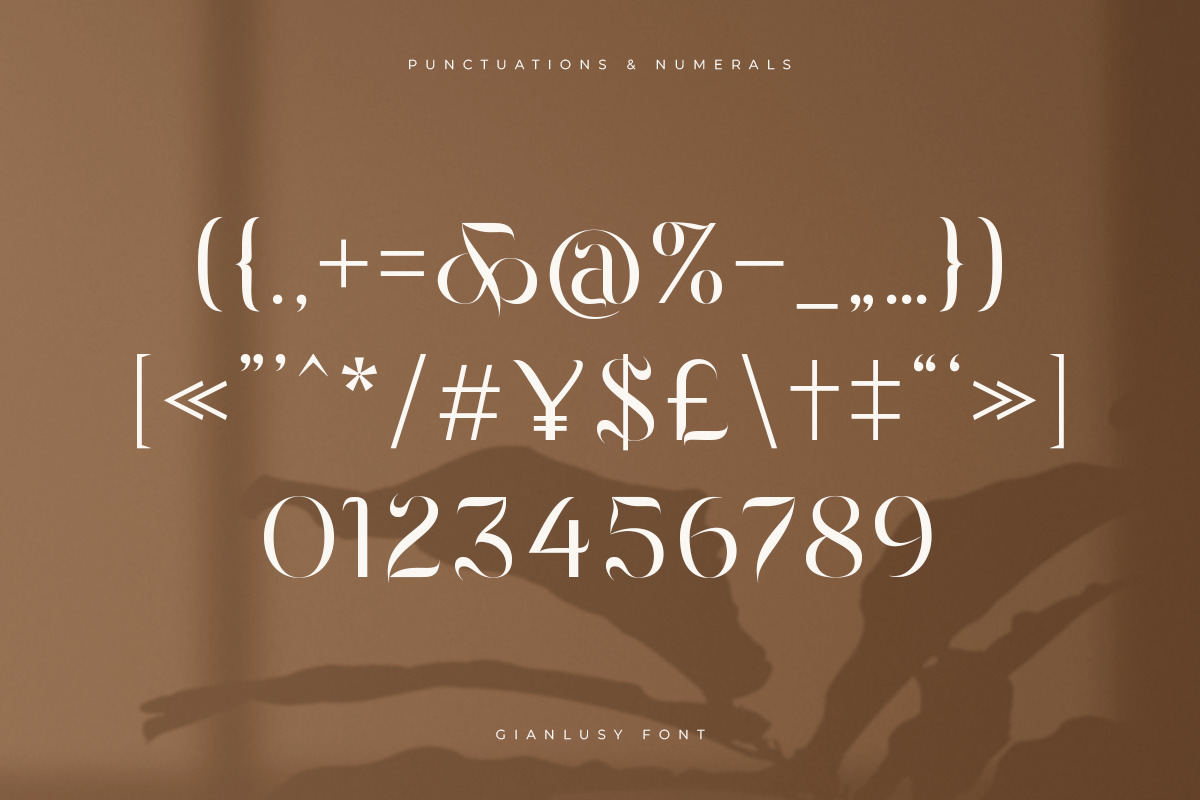 Gianlusy - Beauty Aesthetic Font