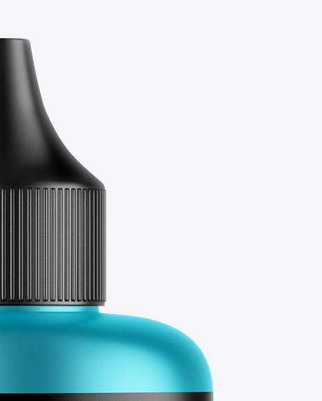 Matte Metallic Dropper Bottle Mockup