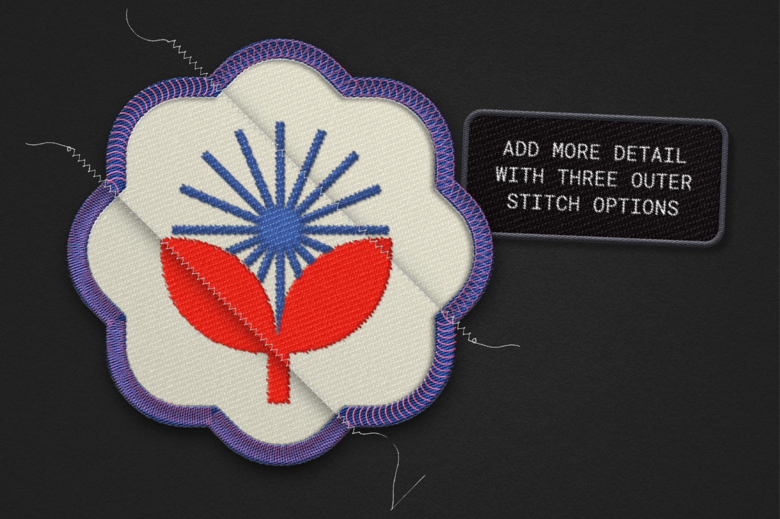 Custom Shape Embroidery Patch Mockup Custom Shape Embroidery Patch Mockup