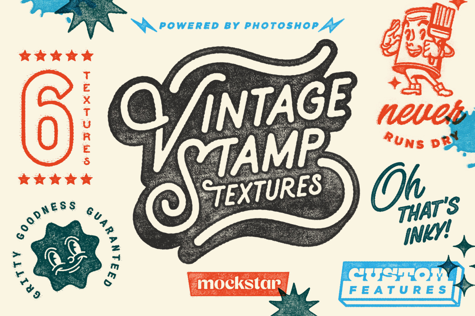 Vintage Stamp Texture Effects Vintage Stamp Texture Effects