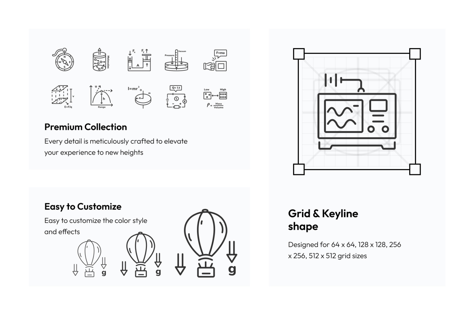 Animated Physics Icons